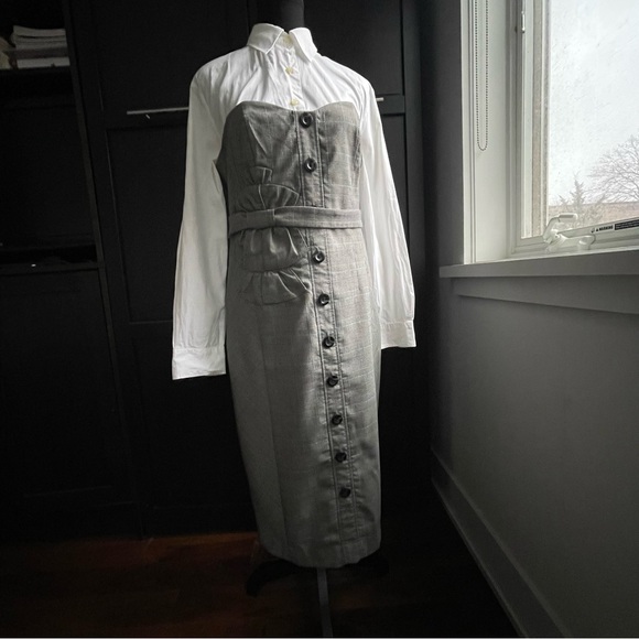 Anthropologie Strapless Dress Size 10 - Picture 7 of 11